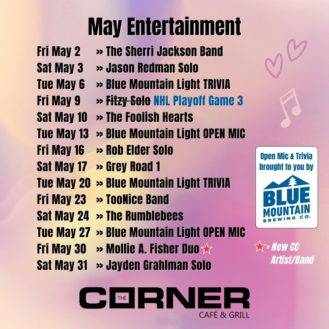 May 2025 - Entertainment & Music Lineup