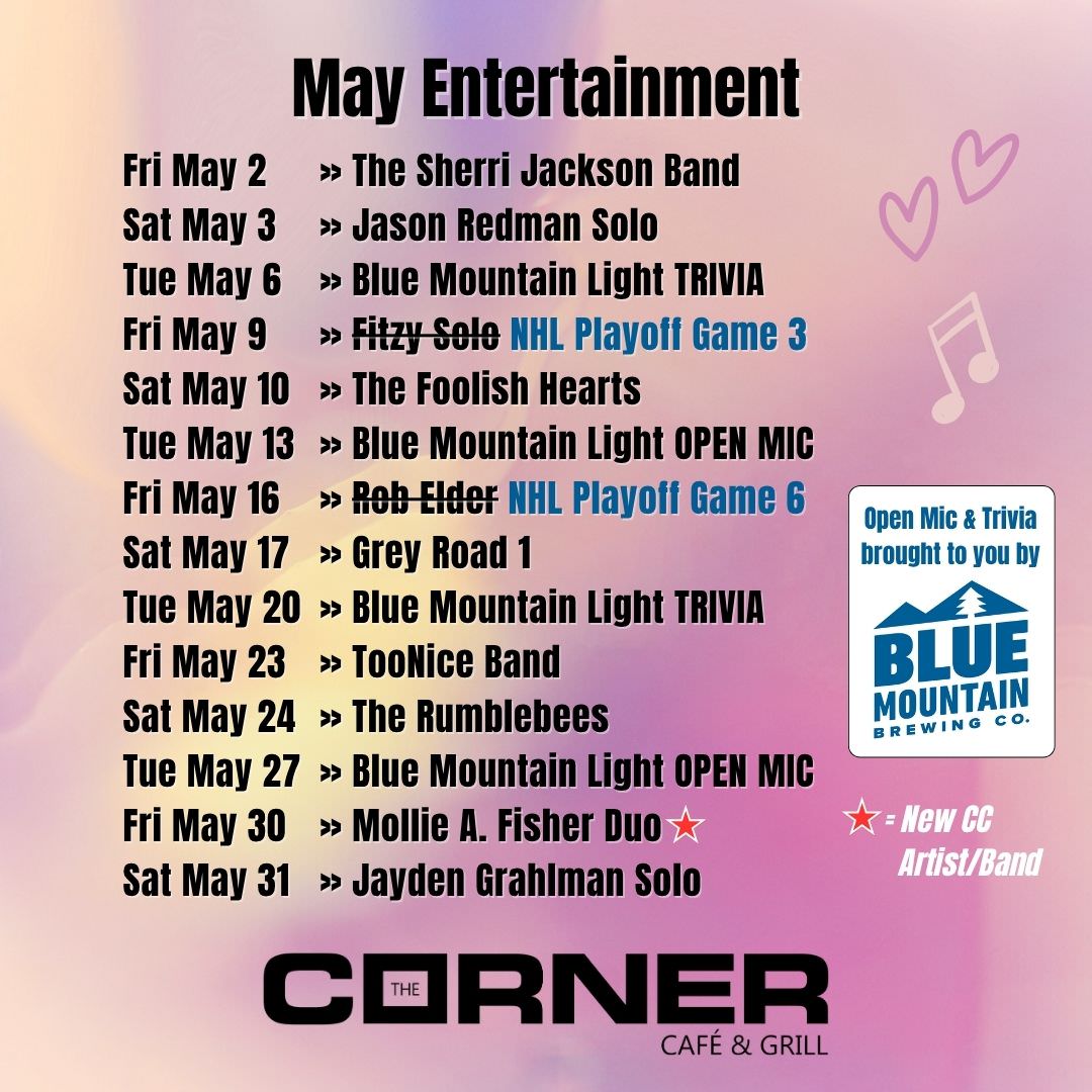 May 2025 - Entertainment & Music Lineup