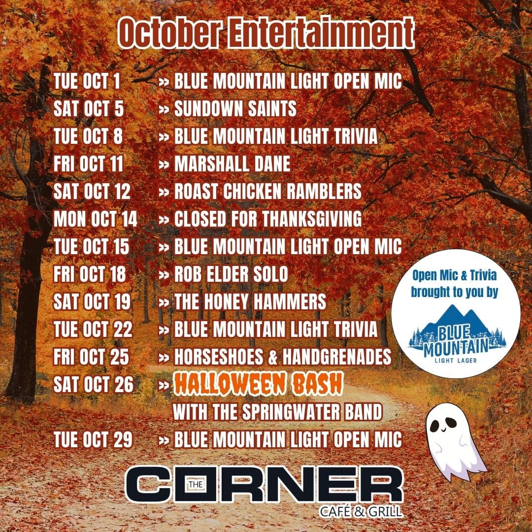 October 2024 - Entertainment & Music Lineup