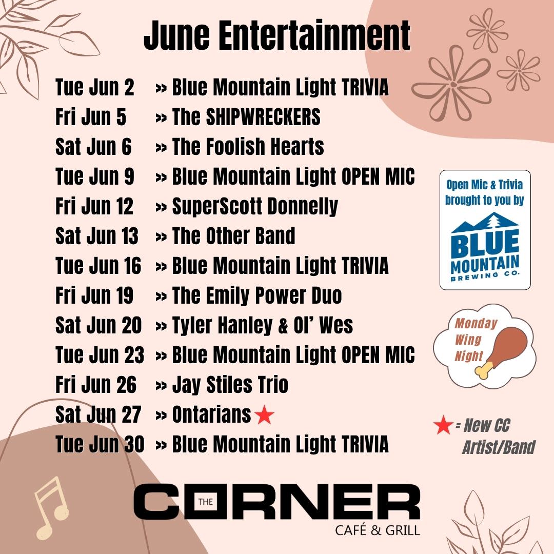 June 2026 - Entertainment & Music Lineup